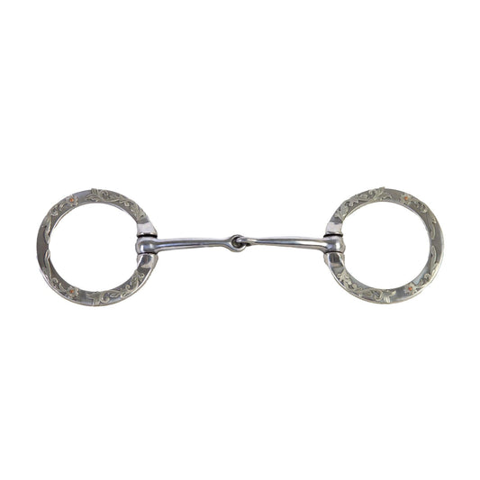 Aime Imports 5" Mouth Snaffle with Floral Trim