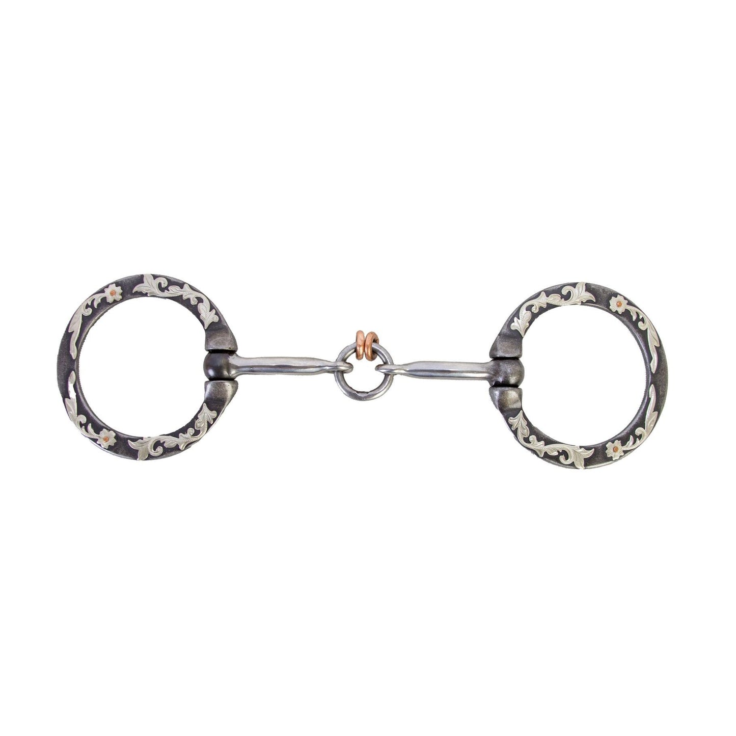 Aime Imports 5" Mouth Loose Ring Snaffle- Aged Stainless Steel