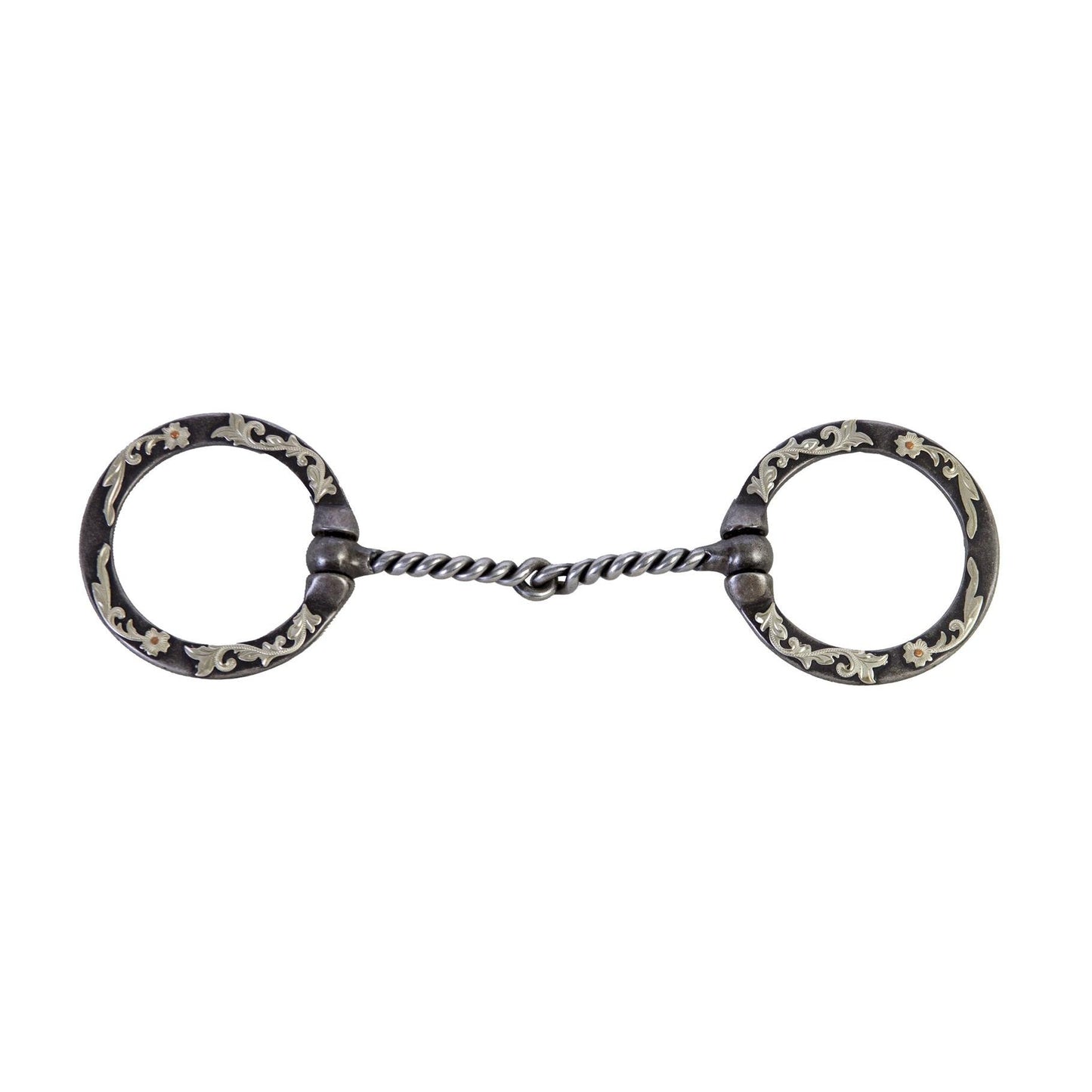 Aime Imports 5"  Twisted Snaffle with Floral Trim