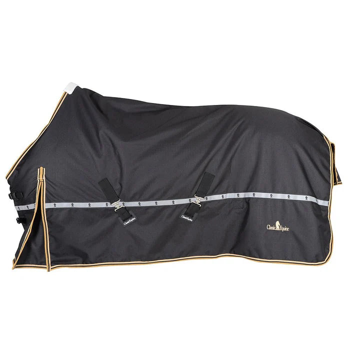 Classic Equine 5K Cross Trainer Hooded Winter Blanket - Black
