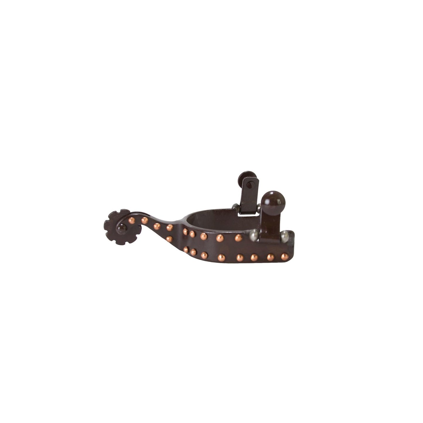 Aime Imports Youth Spur with Copper Dots- Brown
