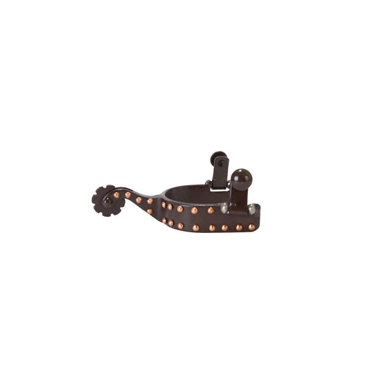 Aime Imports Youth Spur with Copper Dots- Brown