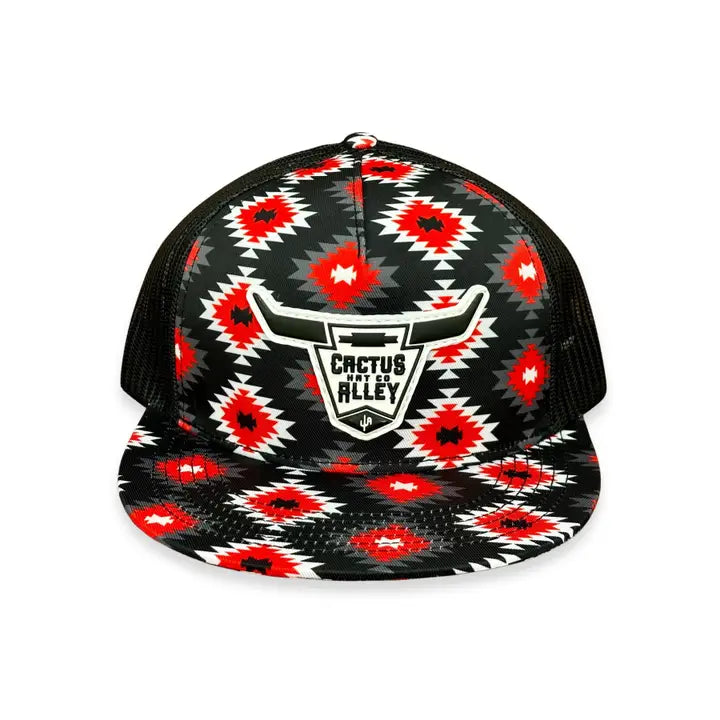 Cactus Alley Aztec Skull CA Buddy Holly Snapback Cap