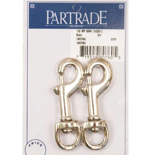 1/2" Nickel Plated Snap - Irvine Tack &amp; Western Wear