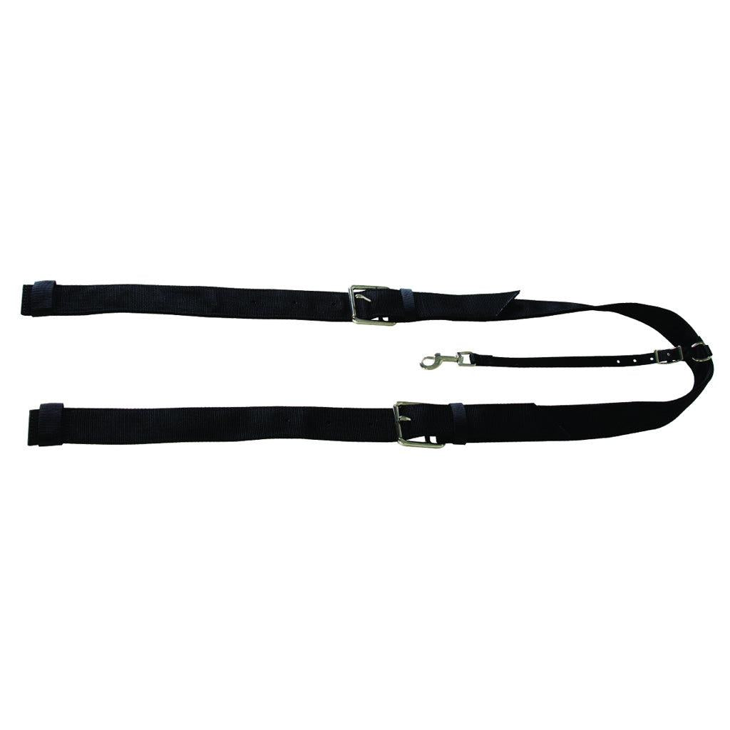 Aime Imports Horse Size  Flank Cinch with Billets- Black