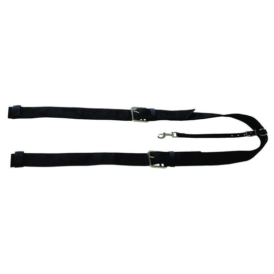 Aime Imports Horse Size  Flank Cinch with Billets- Black