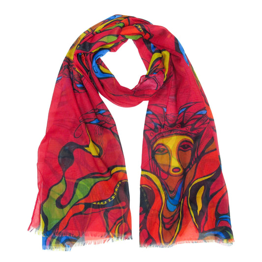 Daphne Odjig Pow Wow Dancer Eco Scarf