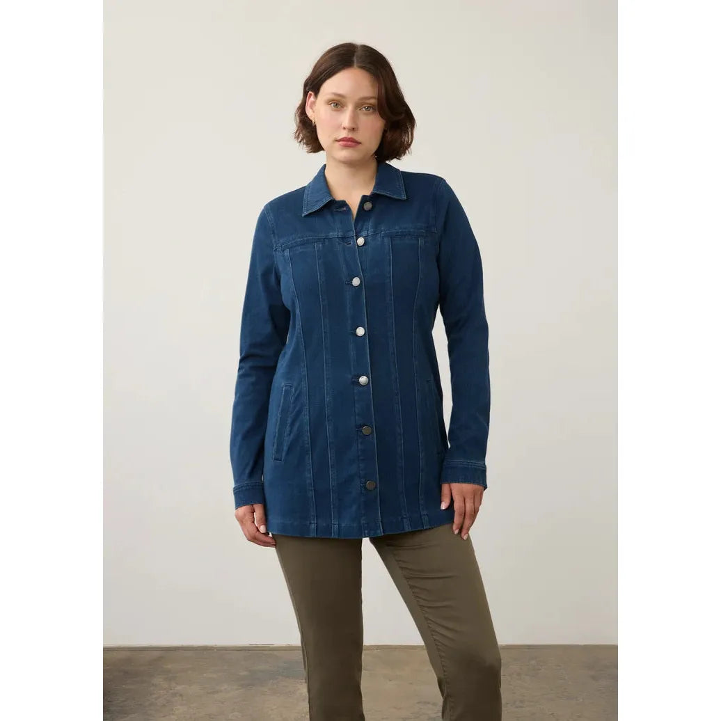 FDJ Women's Long Jacket - Dark Wash