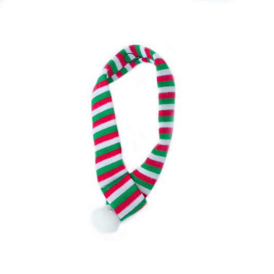 Zippy Paws Holiday Scarf-Striped