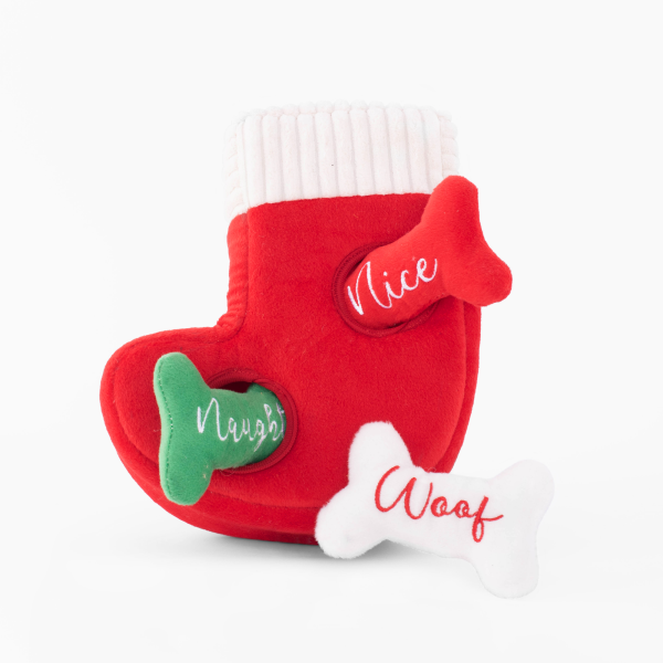 Zipy Paws Holiday Burrow Naughty or Nice Stocking