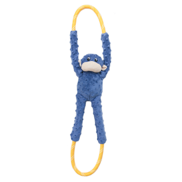 ZippyPaws Rope Tugz Monkey - Blue