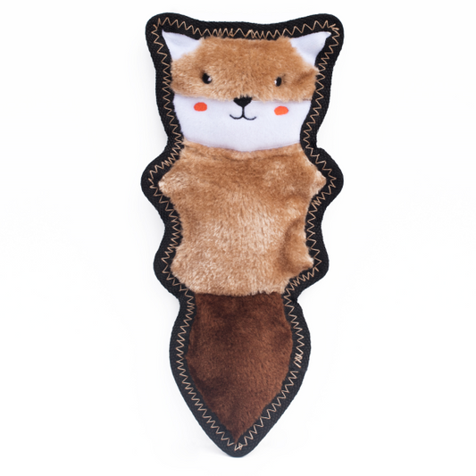 Zippy Paws Z-Stitch Skinny Squeaker Toy - Chipmunk