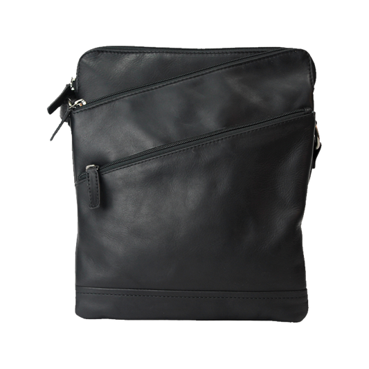 Rugged Earth Leather Black Purse