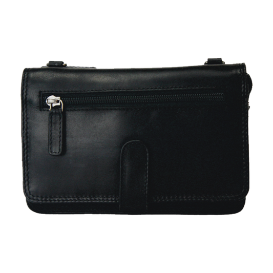 Rugged Earth Women's Leather Organizer Purse - Black - Irvine Tack & Western Wear
