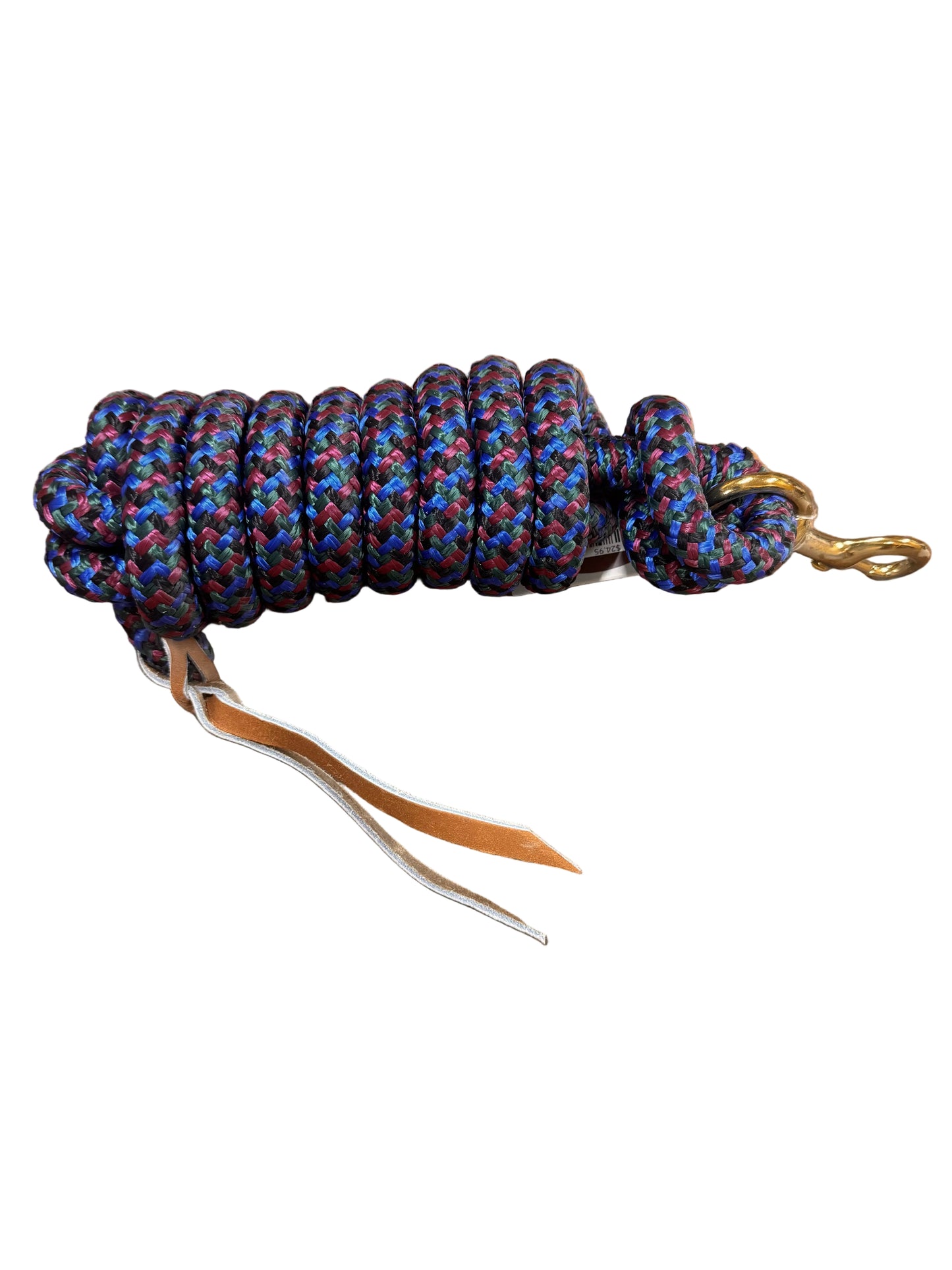 Irvine Cow Lead 9 ft 5/8" Lead w/Brass Plated Bolt Snap (Mixed Colours)