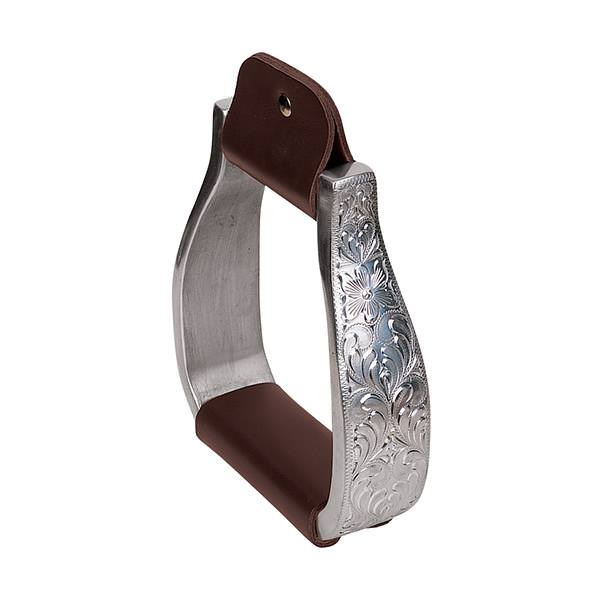 Weaver Aluminum Stirrups with Engraved Band - Visalia
