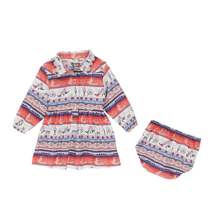 Wrangler Western Baby Girl Dress -Pink