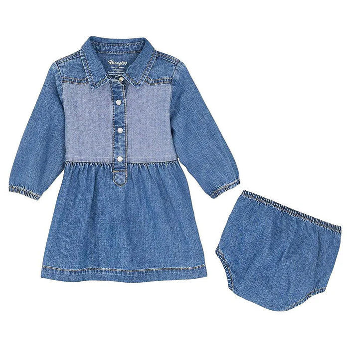 Wrangler Western Baby Girl Dress - Denim