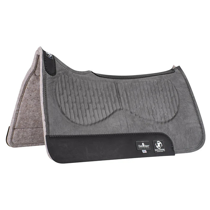 Zone Series Micro Suede Felt Bottom 30x30 - Grey - Irvine Tack & Western Wear