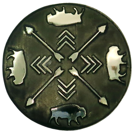 Angus Silversmiths Concho Set of 6 -B95