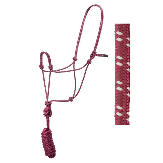 Aime Imports Knotted Rope Halter- Multiple Colours
