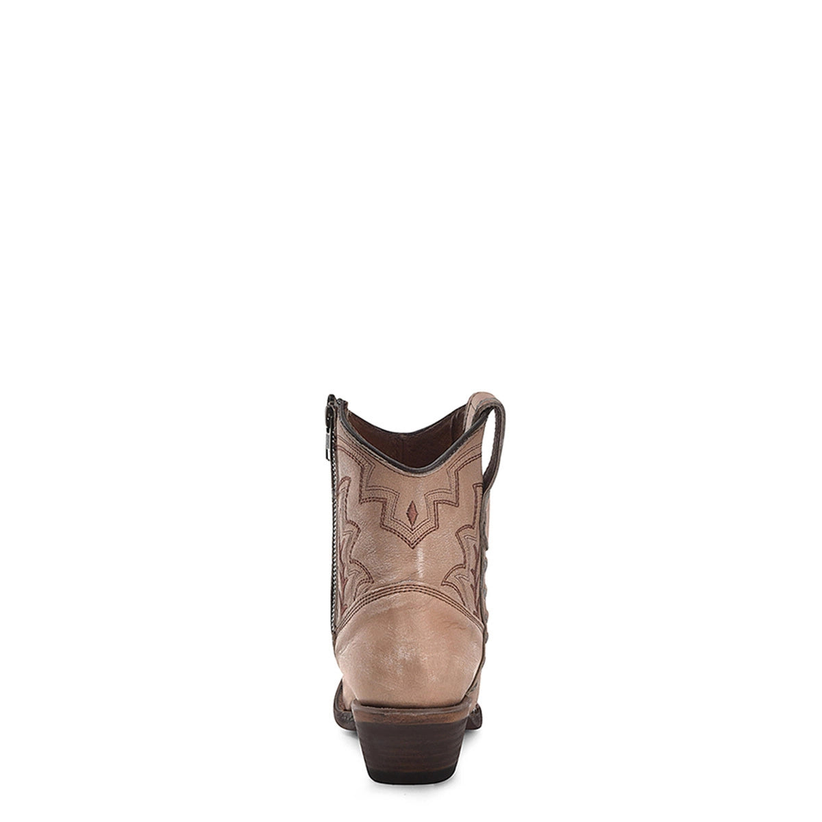 Corral Women's Embroidery & Zipper Ankle Boot - Sand