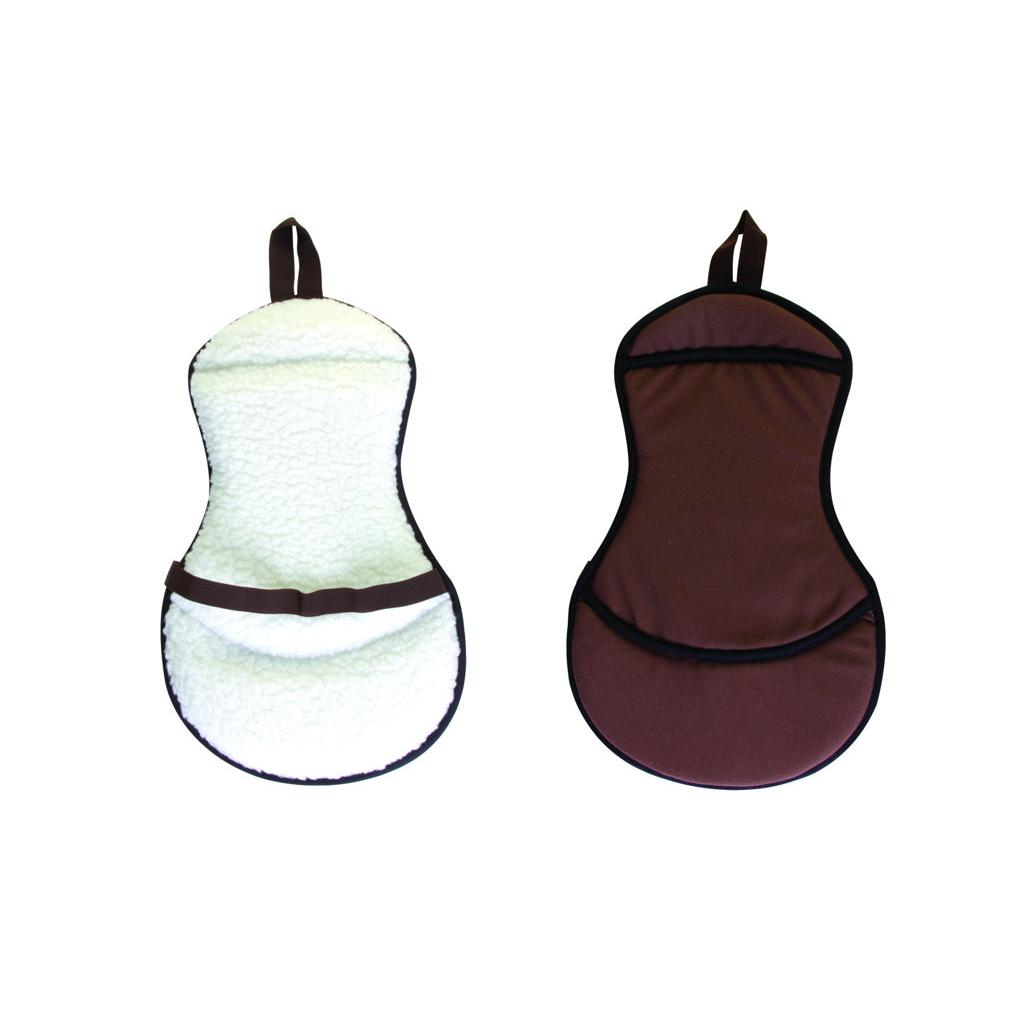 Aime Imports Western Fleece Seat Cushion- Brown