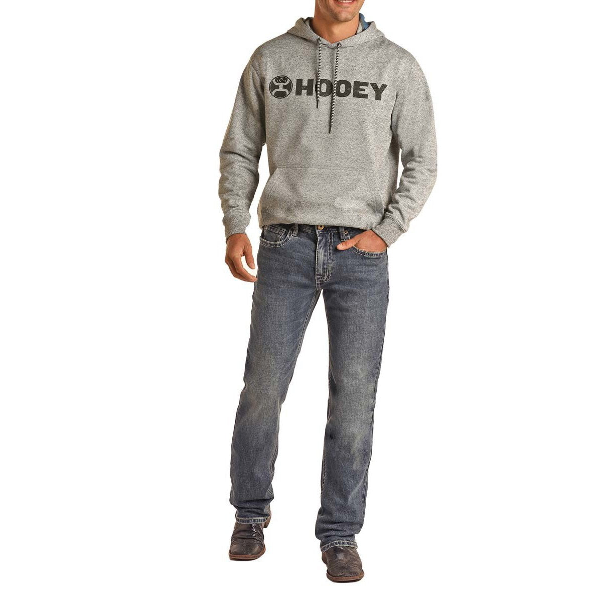 Hooey Men's Two Tone Stitch Revolver Jeans - Dark Wash