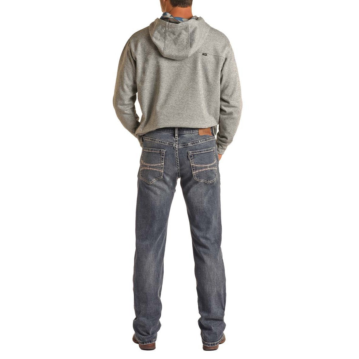 Hooey Men's Two Tone Stitch Revolver Jeans - Dark Wash