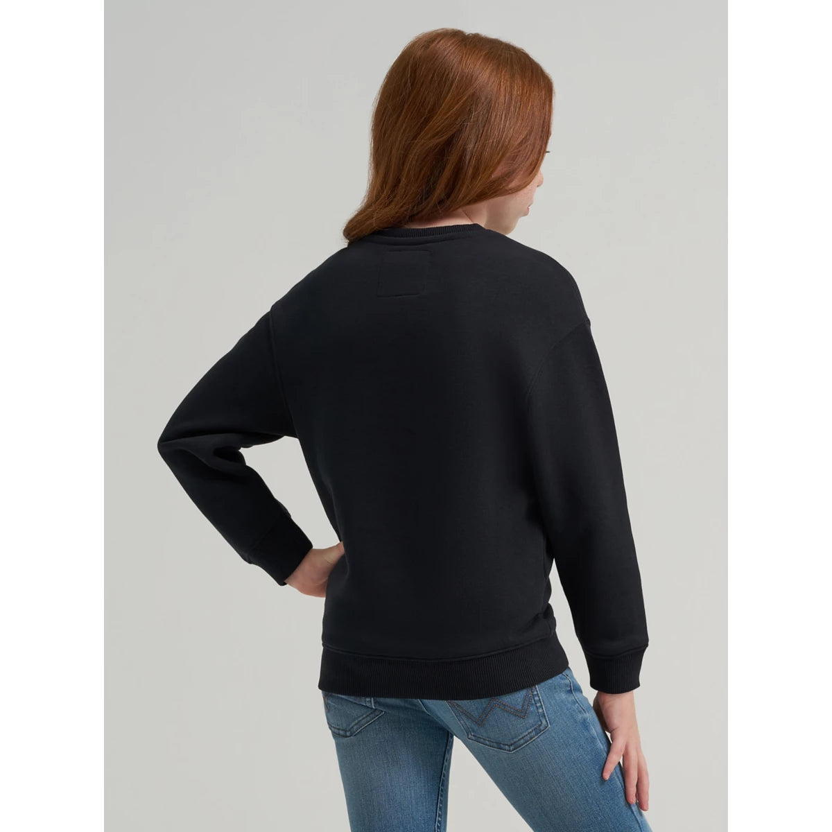 Wrangler Girl's Lainey Wilson Everybody Cowboy Crewneck Sweatshirt - Black