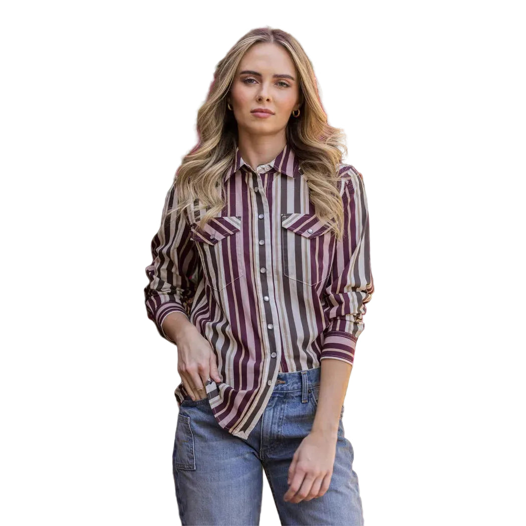 Kimes Ranch Women's Kai Long Sleeve Stripe Shirt - Multiple Colours