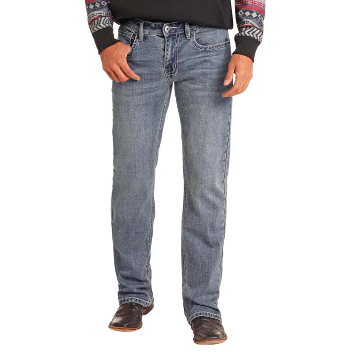 Hooey Men's Raised Denim Pistol - Medium Vintage