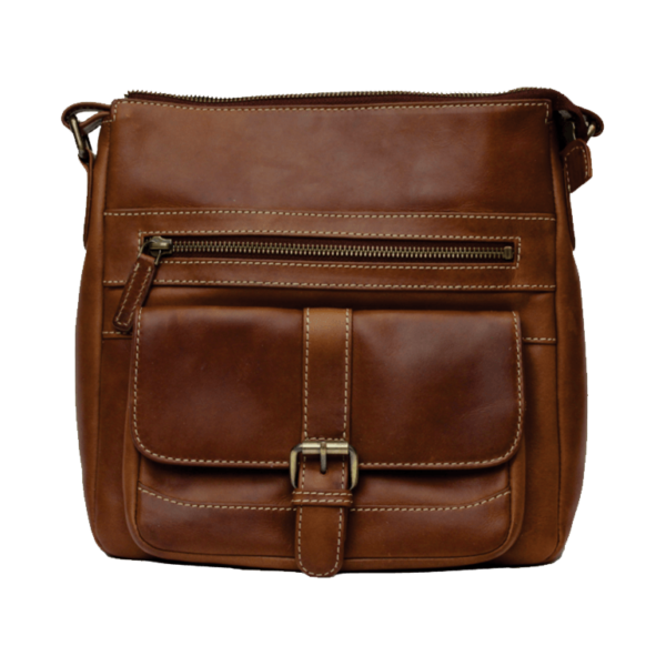 Rugged Earth Leather Purse w/Buckle