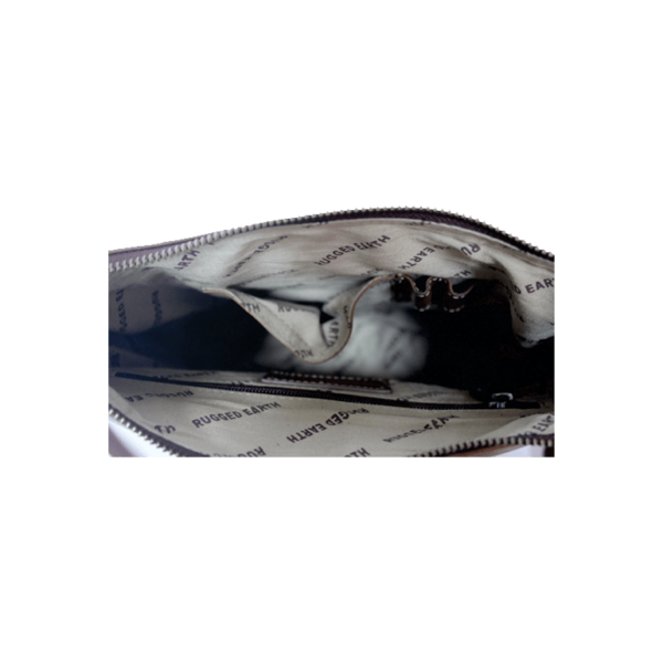Rugged Earth Leather Purse w/Buckle