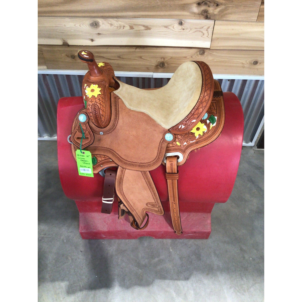 Irvine 14" Custom Barrel Saddle