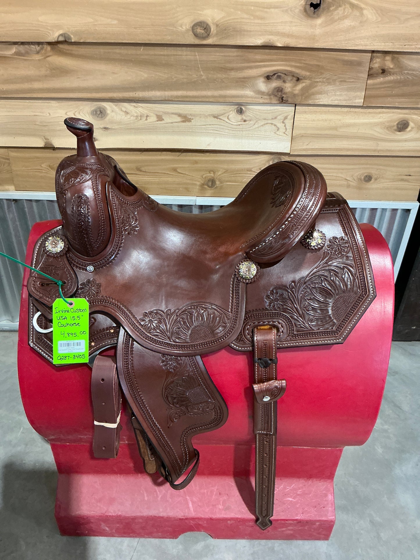 Irvine Custom USA 15.5" Cowhorse Saddle