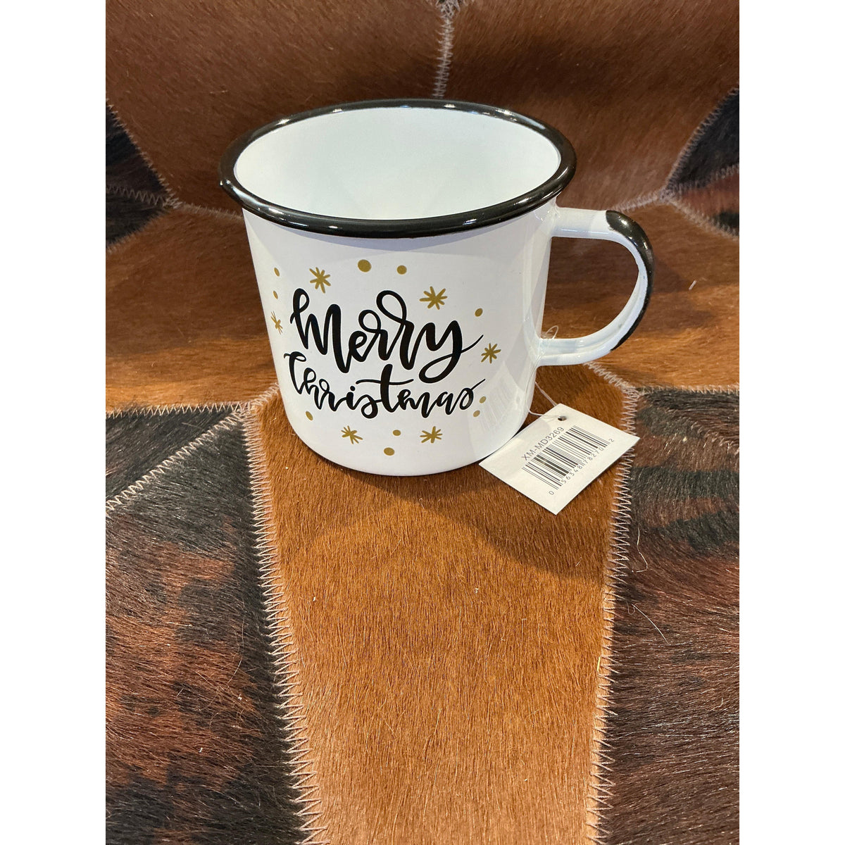 Christmas  Metal Enamel Mug 4"-Merry Christmas