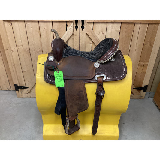 Used 16” Billy Cook Barrel Saddle