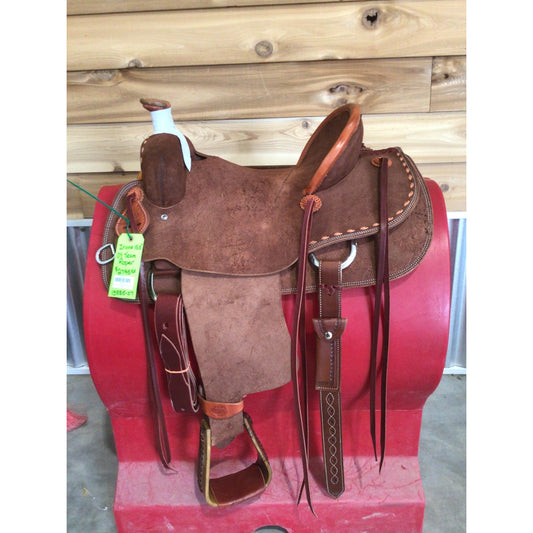 Irvine's 15 1/2" Oy Team Roping Saddle