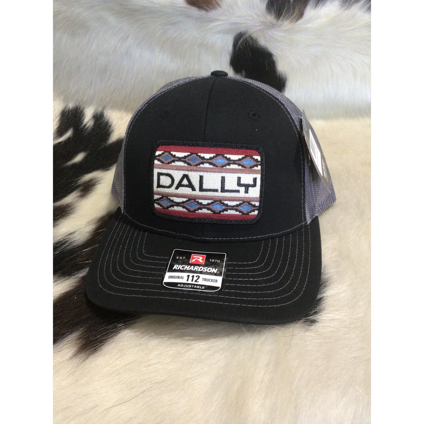Dally Up Caps Dally Aztec Design  Embroidered Logo