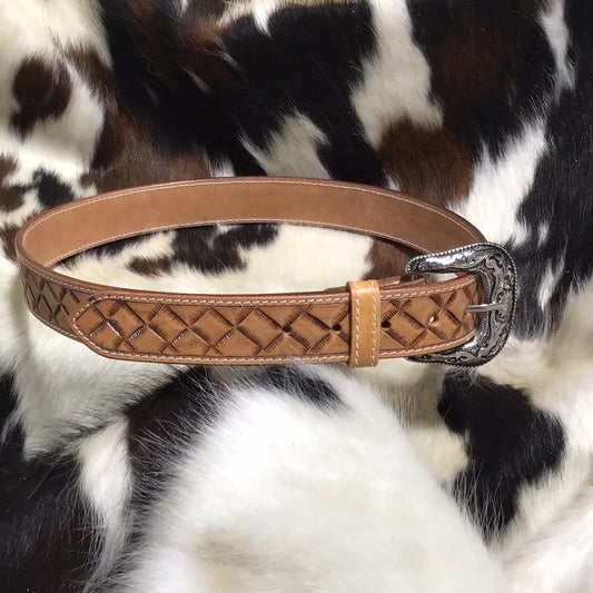 Men's Diamond Patterned Belt