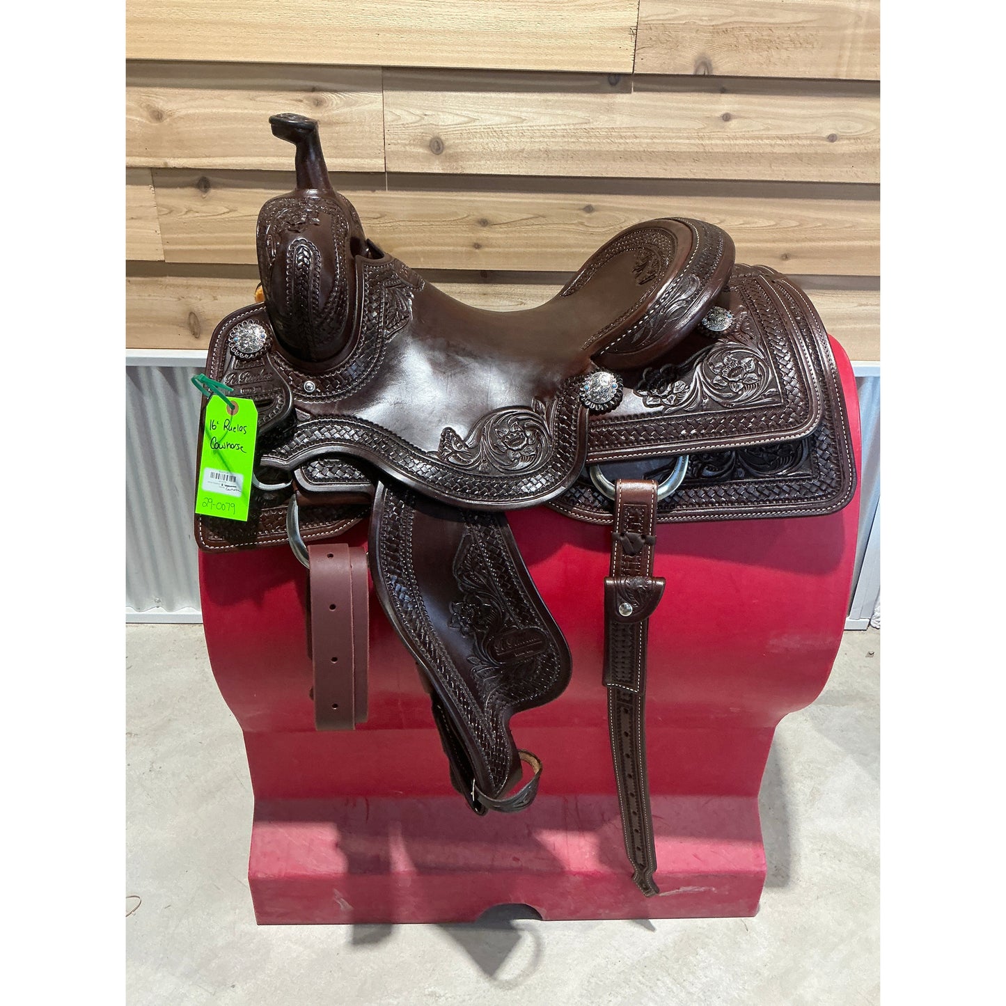 R. Ruelas Custom 16” Cowhorse Saddle