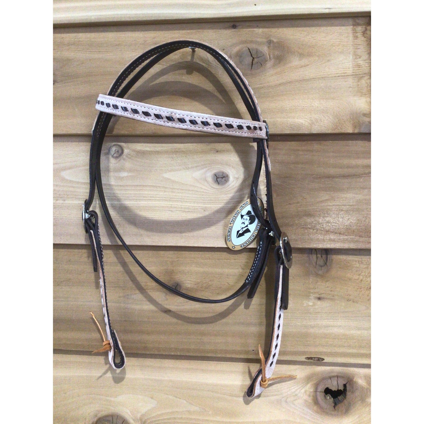 San Saba Chocolate Browband Headstall