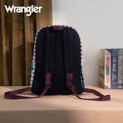 Wrangler Aztec Print Backpack- Turquoise
