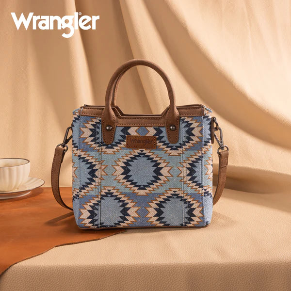 Montana West Aztec Distressed Print Dual Sided Mini Tote-Multiple Colors