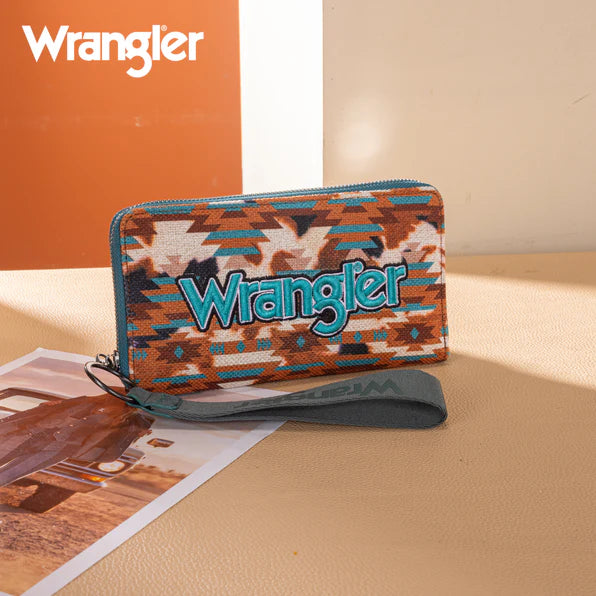 Wrangler Aztec Print Wallet- Multiple Colours