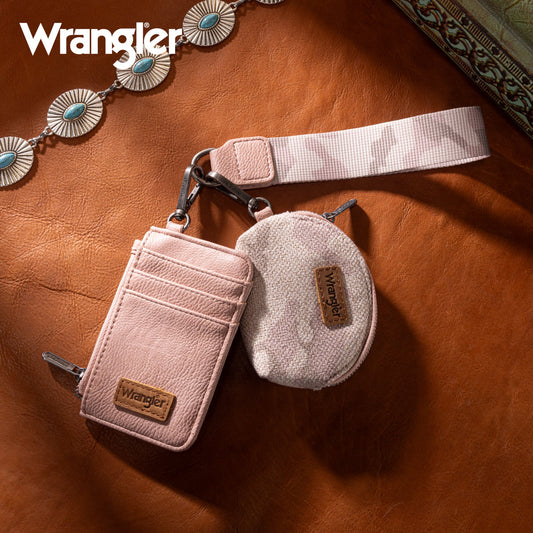 Montana West Camo Print Dual Pouch Wristlet- Multiple Colours