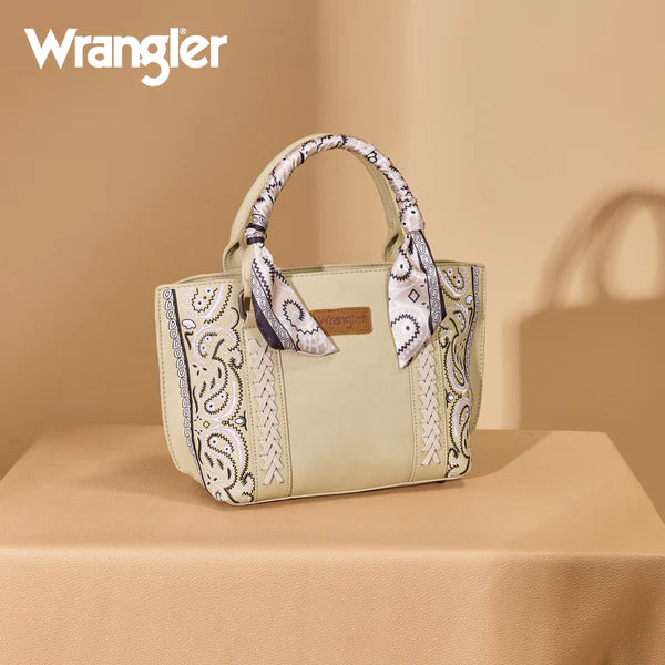 Wrangler Bandana Paisley Print Tote Crossbody- Multiple Colours - Irvine Tack & Western Wear