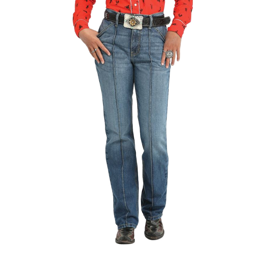 Cinch Women's Relaxed Fit Quinn  Jeans - Medium Stone