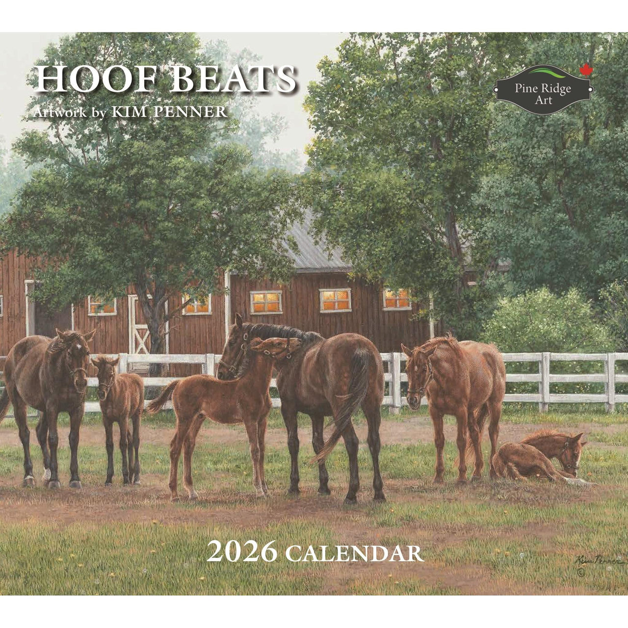 2026 Calendar -Hoof Beats